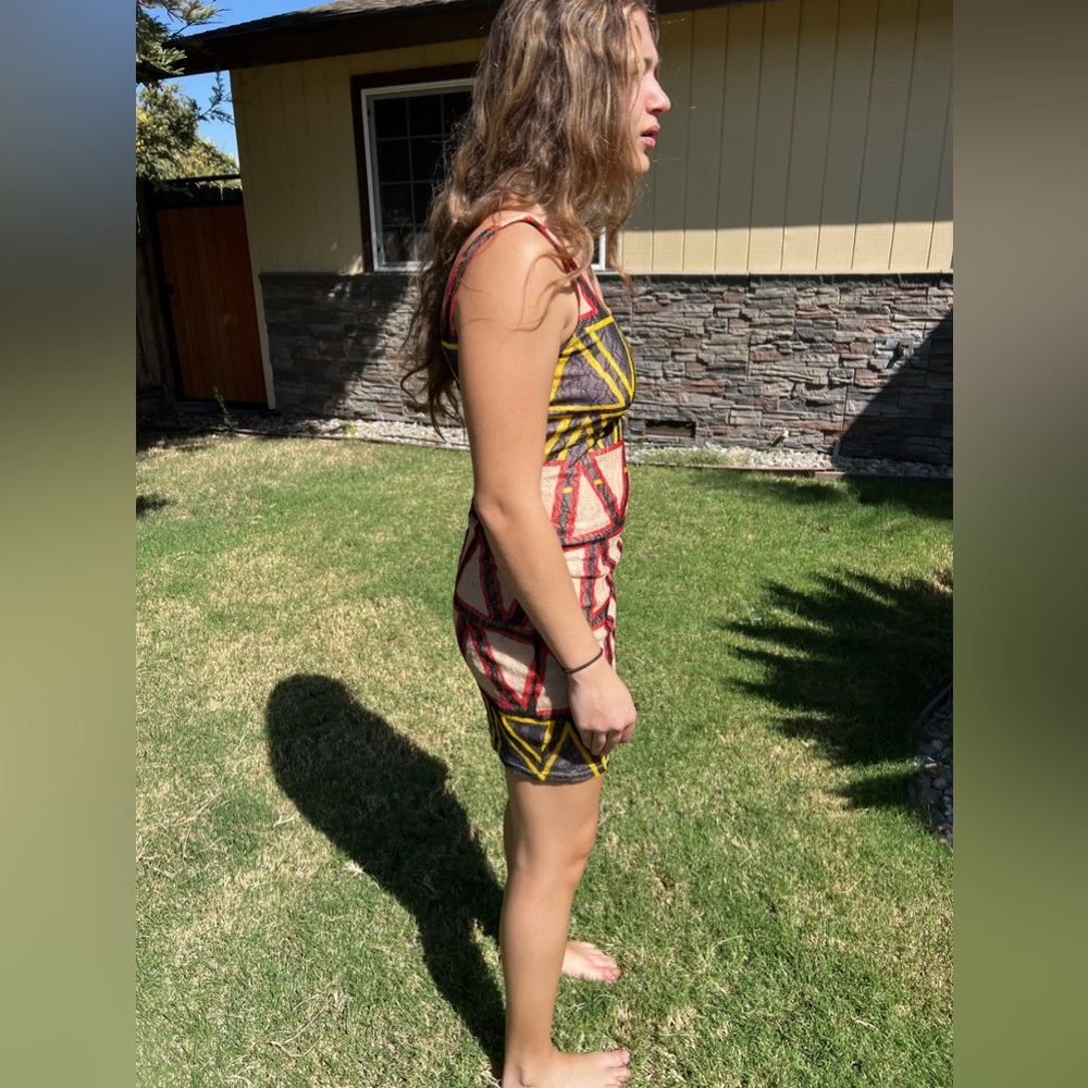 Bar III Geometric Mini Dress (Small) - Picture 4 of 6
